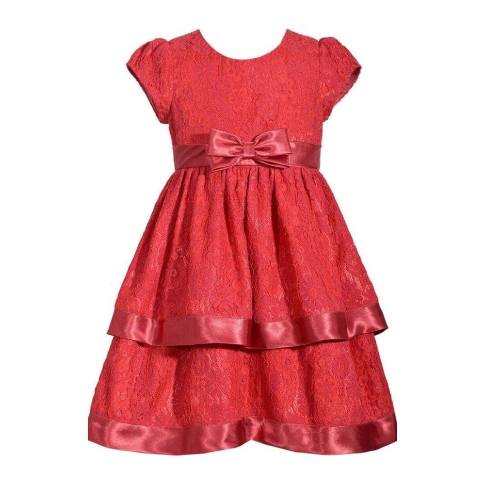 Girls Red Valentine's Party Pageant Dress New